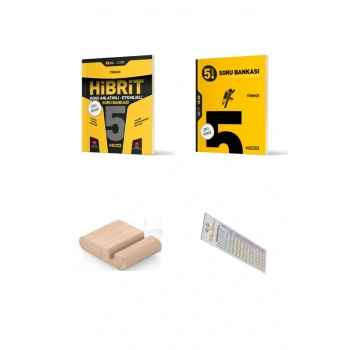 HIZ 5. Sınıf Türkçe HİBRİT + Soru Bankası 2025-2026 + Telefon Tutucu + Çözüm Ayracı