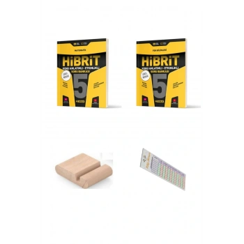 HIZ 5. Sınıf Matematik Fen HİBRİT Soru Bankası 2025-2026 +Telefon Tutucu + Çözüm Ayracı