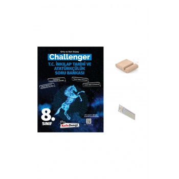 8.Sınıf Challenger T.C. İnkılap Tarihi Soru Bankası LGS 2026 +Telefon Tutucu+Çözüm Ayracı