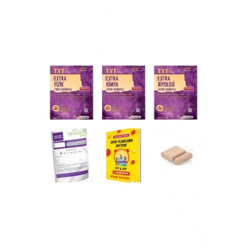 KafaDengi TYT Extra Fizik Kimya Biyoloji Soru Bankası SAYISAL SET+ Planlama Defteri+ Telefon Tutucu