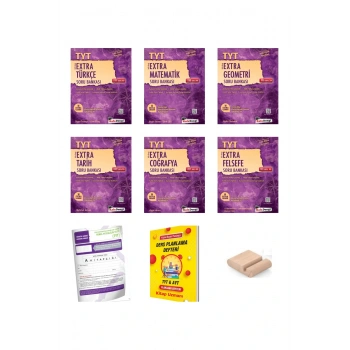 KafaDengi TYT Extra EŞiT AĞIRLIK SETİ-1 Türkçe Mat Geo Tar Coğ fels Soru Bankası Plan Defteri+Tutucu