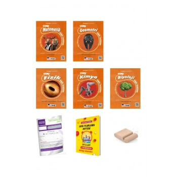 KafaDengi AYT Süper Öğreten SAYISAL SET Mat Geo+Fizik+Kimya+Biyoloji + Telefon Tutucu+Plan Defteri