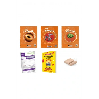 KafaDengi AYT Süper Öğreten Fizik+Kimya+Biyoloji SAYISAL SET+ Telefon Tutucu+Plan Defteri