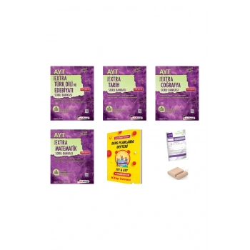 KafaDengi AYT Extra Matematik + Edebiyat + Tarih + Coğrafya Soru Bankası +Planlama Defteri + Tutucu