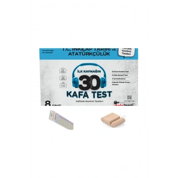 KafaDengi 8. Sınıf İnkılap Tarihi 30 Kafa TestLGS 2026 +Telefon Tutucu+Çözüm Ayracı