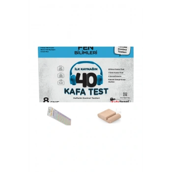 KafaDengi 8. Sınıf Fen Bilimleri 40 Kafa Test LGS 2026 +Telefon Tutucu+Çözüm Ayracı
