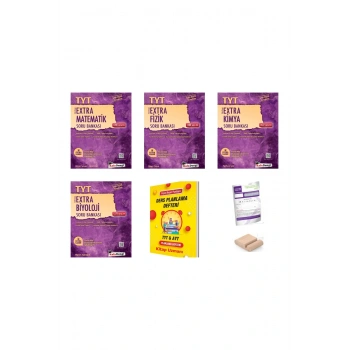 KafaDengi TYT Extra Matematik Fizik Kimya Biyoloji Soru Bankası SAYISAL SET Plan Defteri+ Tutucu