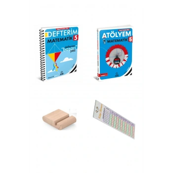 ARI 5. Sınıf Matematik Defterim + Matematik Atölyem - 2025-2026 + Telefon Tutucu + Çözüm Ayracı