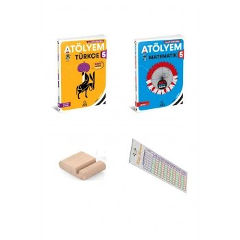 ARI 5. Sınıf Matematik + Türkçe Atölyem SETİ - 2025-2026+Telefon Tutucu+Çözüm Ayracı