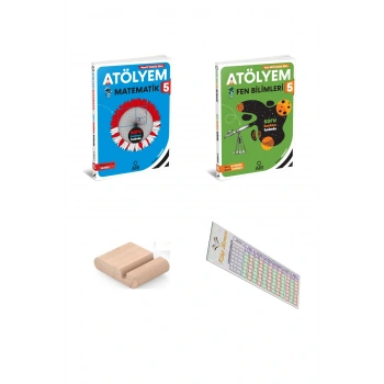 ARI 5. Sınıf Matematik + Fen Bilimleri Atölyem SETİ - 2025-2026+Telefon Tutucu+Çözüm Ayracı