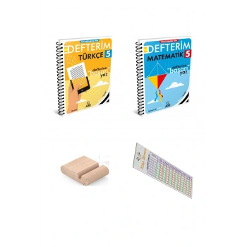 ARI 5. Sınıf Matematik + Türkçe Defterim SETİ - 2025-2026+Telefon Tutucu+Çözüm Ayracı