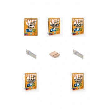 8. Sınıf JET Fasikülleri SETİ Tüm Dersler (Türkçe Mat Fen İnk Din) + Telefon Tutucu + Çözüm Ayracı