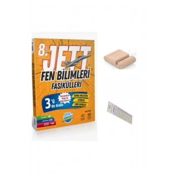 8. Sınıf JET Fen Bilimleri Fasikülleri LGS 2026 + Telefon Tutucu + Çözüm Ayracı