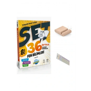 8. Sınıf SET Fen 36 Haftalık Kazanım Denemeleri LGS 2026 + Telefon Tutucu + Çözüm Ayracı