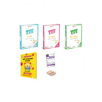 345 Üç Dört Beş TYT Fizik Kimya Biyoloji Soru Bankası YKS 2026+Plan Deft+Tutucu+Deneme