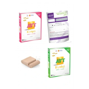 345 -Üç Dört Beş AYT Kimya Biyoloji Soru Bankası YKS 2026 +Telefon Tutucu + Deneme