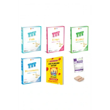 345 -Üç Dört Beş TYT SAYISAL Soru Bankası SETİ (Mat Fiz Kim Biy) YKS 2026+Plan Deft+Tutucu+Deneme