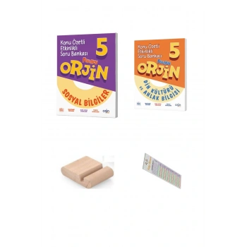 ORJİN 5. Sınıf Din Sosyal Konu Özetli Soru Bankası 2025-2026 + Telefon Tutucu + Çözüm Ayracı