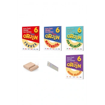 ORJİN 6. Sınıf Türkçe Fen Matematik Sos Konu Özt Soru Bankası YENİ 2026 +Telefon Tutucu+Çözüm Ayracı