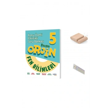 ORJİN 5. Sınıf Fen Konu Özetli Etkinlikli Soru Bankası 2025-2026 + Telefon Tutucu + Çözüm Ayracı