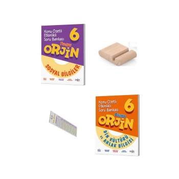 ORJİN 6. Sınıf Din Sosyal Konu Özetli Soru Bankası YENİ 2026 + Telefon Tutucu + Çözüm Ayracı