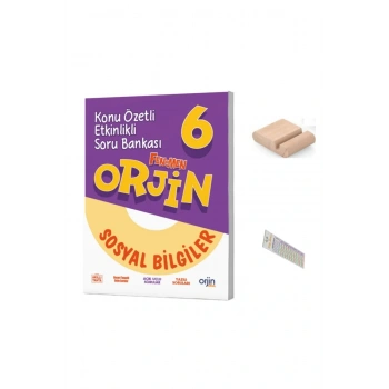 ORJİN 6. Sınıf Sosyal Konu Özetli Etkinlikli Soru Bankası YENİ 2026 + Telefon Tutucu + Çözüm Ayracı