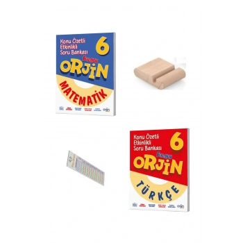 ORJİN 6. Sınıf Türkçe Matemetik Konu Özetli Soru Bankası YENİ 2026 + Telefon Tutucu + Çözüm Ayracı