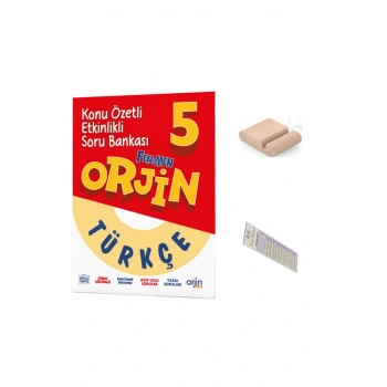 ORJİN 5. Sınıf Türkçe Konu Özetli Etkinlikli Soru Bankası 2025-2026 + Telefon Tutucu + Çözüm Ayracı