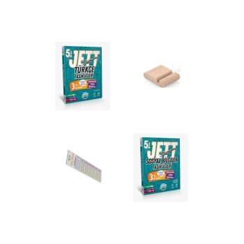 5. Sınıf JET Türkçe+ Sosyal Fasikülleri 2025-2026 + Telefon Tutucu+Çözüm Ayracı