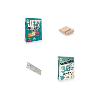 5. Sınıf JET Matematik Fasikülleri + 36 Haftalık Deneme 2025-2026 + Telefon Tutucu + Çözüm Ayracı