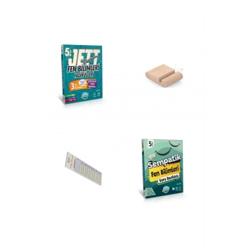 5. Sınıf JET Fen Fasikülleri + Sempatik Soru Bankası 2025-2026 + Telefon Tutucu + Çözüm Ayracı