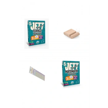 5. Sınıf JET Türkçe Matematik Fasikülleri 2025-2026 + Telefon Tutucu+Çözüm Ayracı