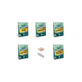 5. Sınıf Sempatik Soru Türkçe Matematik Fen Sosyal Din Bankası + Telefon Tutucu + Çözüm Ayracı