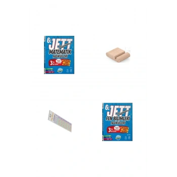 6. Sınıf JET Fen Bilimleri + Matematik Fasikülleri + YENİ 2026 + Telefon Tutucu+Çözüm Ayracı