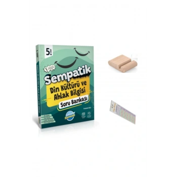 5. Sınıf Sempatik Din Kültürü Soru Bankası 2025-2026 + Telefon Tutucu + Çözüm Ayracı