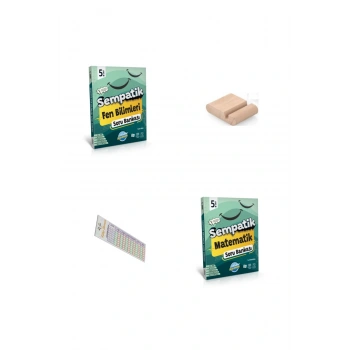 5. Sınıf Sempatik Fen Matematik Soru Bankası 2025-2026 + Telefon Tutucu + Çözüm Ayracı