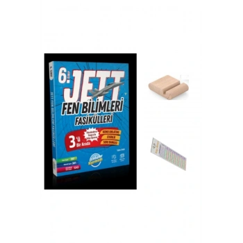 6. Sınıf JET Fen Bilimleri Fasikülleri YENİ 2026 + Telefon Tutucu + Çözüm Ayracı
