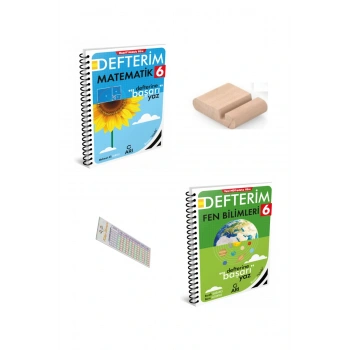 ARI 6. Sınıf Matematik + Fen Defterim YENİ MÜFREDAT 2026 + Telefon Tutucu + Çözüm Ayracı