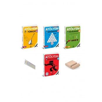 ARI 6. Sınıf Tüm Dersler Atölyem YENİ MÜFREDAT 2026 + Telefon Tutucu + Çözüm Ayracı