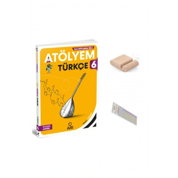 ARI 6. Sınıf Türkçe Atölyem YENİ MÜFREDAT 2026 + Telefon Tutucu + Çözüm Ayracı
