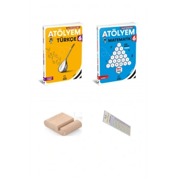 ARI 6. Sınıf Türkçe + Matematik Atölyem YENİ MÜFREDAT 2026 + Telefon Tutucu + Çözüm Ayracı