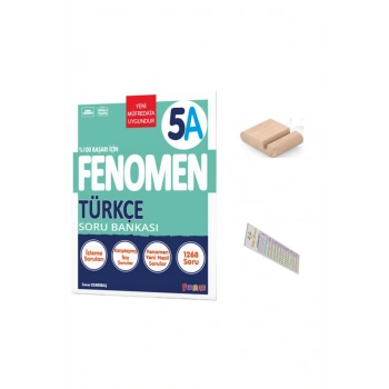 5.Sınıf 5A Türkçe Soru Bankası 2025-2026 + Telefon Tutucu + Çözüm Ayracı
