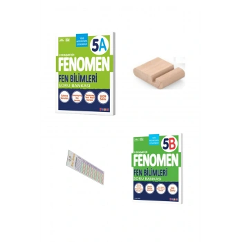 5.Sınıf 5A Fen ve 5B Fen Soru Bankası 2025-2026 +Telefon Tutucu +Çözüm Ayracı