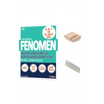 5 6 7 8 Sınıflar İçin Yazım ve Noktalama Soru Bankası 2025-2026 +Telefon Tutucu