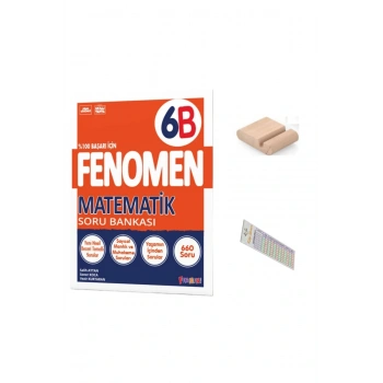 6.Sınıf 6B Matematik Soru Bankası YENİ MÜFREDAT +Telefon Tutucu +Çözüm Ayracı