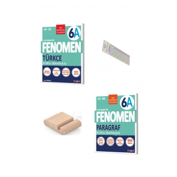 6.Sınıf 6A Türkçe Paragraf Soru Bankası YENİ MÜFREDAT +Telefon Tutucu +Çözüm Ayracı