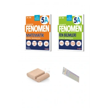 5.Sınıf 5A Fen Matematik Soru Bankası 2025-2026 + Telefon Tutucu +Çözüm Ayracı
