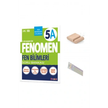 5.Sınıf 5A Fen Bilimleri Soru Bankası 2025-2026 + Telefon Tutucu +Çözüm Ayracı