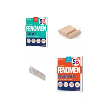 5.Sınıf 5B Türkçe Matematik Soru Bankası 2025-2026 +Telefon Tutucu +Çözüm Ayracı