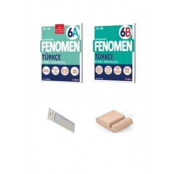 6.Sınıf 6A Türkçe ve 6B Türkçe Soru Bankası YENİ MÜFREDAT +Telefon Tutucu +Çözüm Ayracı